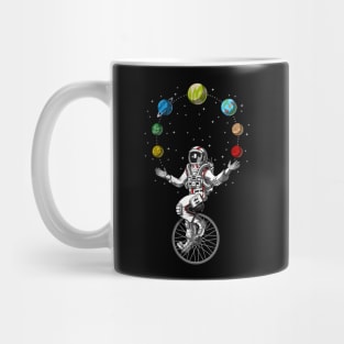 Astronaut Juggling Space Planets Mug